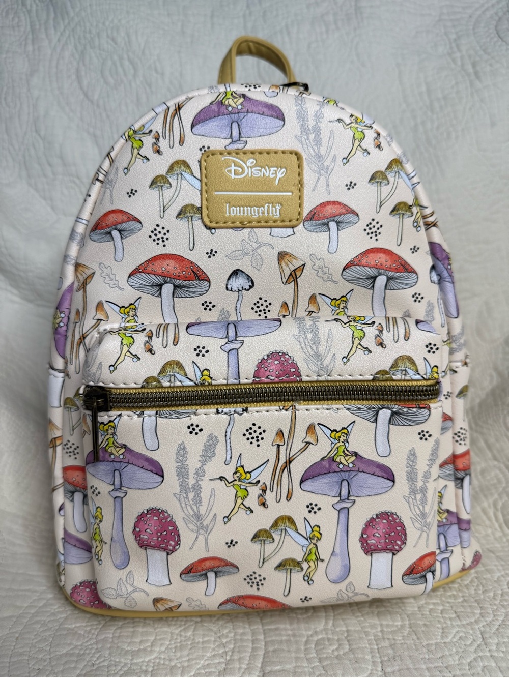 Loungefly Disney Peter Pan TINKER BELL Mushroom mini backpack